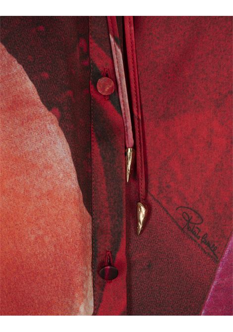Silk Shirt With Rose Print ROBERTO CAVALLI | UKT702-RYN4802000